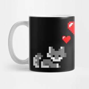 Cute cat with hearts | Cat lover shirt Mug